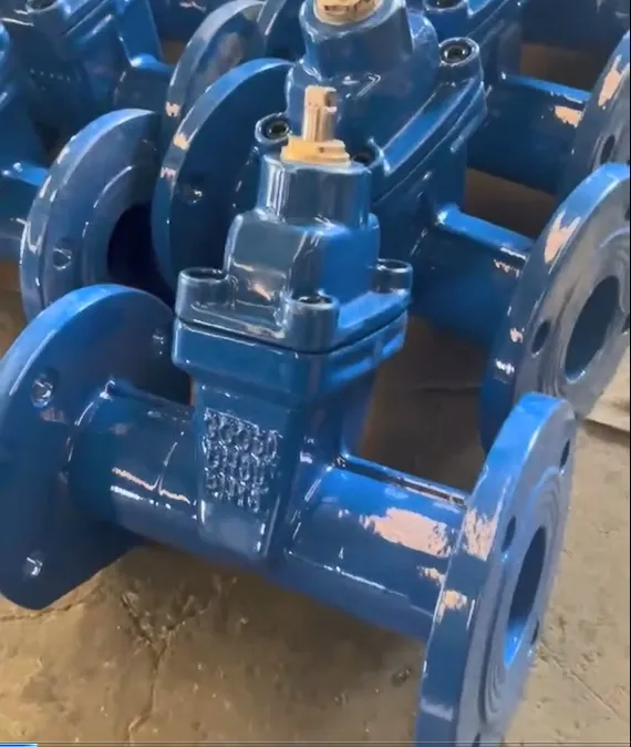 Factory Price DIN 3352 F5 DN350 Non-Rising Stem Rubber Seat Soft Seal Gate Valve