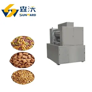 250kg/h Corn Flakes Production Line Breakfast Cereal Oat Making Machine Maize Fakes Manufacturing Machinery Twin Screw Extruder