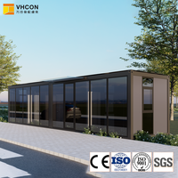 Maison conteneur à montage rapide pour logement de directeur de chantier, avec suite 2 chambres et 1 salon, murs isolés et pré-câblée