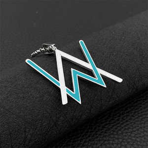 Collar de Esmalte Estilo Hip Hop, Collar con Colgante de Acero Inoxidable de <span class=keywords><strong>Alan</strong></span> Walker - Product Image 5