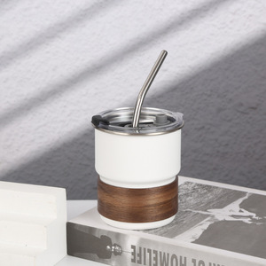 Venta al por Mayor <span class=keywords><strong>de</strong></span> <span class=keywords><strong>Tazas</strong></span> <span class=keywords><strong>de</strong></span> Acero Inoxidable <span class=keywords><strong>de</strong></span> 300 ml con Doble Pared Aislada al Vacío y Pajita Metálica <span class=keywords><strong>para</strong></span> Uso en Campamentos al Aire Libre - Product Image 4