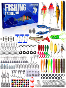 <span class=keywords><strong>332</strong></span> pièces en silicone artificiel appât souple leurre accessoires de pêche ensemble pour les poissons d'eau douce rivière et lac utilisation - Product Image 2