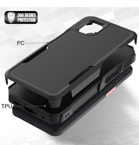 Coque antichoc double couche pour téléphone portable pour Samsung <span class=keywords><strong>Galaxy</strong></span> <span class=keywords><strong>Xcover</strong></span> 7 <span class=keywords><strong>Pro</strong></span> Hybrid Armor PC Coque arrière en TPU - Product Image 5