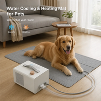Tapis rafraîchissant électrique pour animaux de compagnie, matelas PTC étanche avec contrôle de température, silencieux, lavable, résistant aux morsures, pour chiens et chats, usage domestique