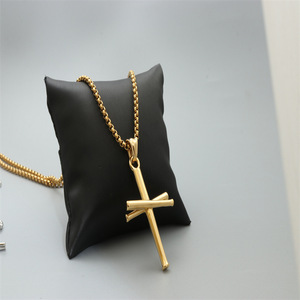 Stainless Steel <b>Cross</b> Pendant Necklace Unisex Gift Fashion Jewelry - Product Image 3