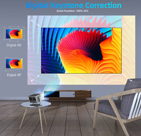 Proyector Inteligente HD 1080P para Videojuegos, 3D, 600 ANSI, 5G, Teléfono Móvil, Wifi Digital, Tableta para Reuniones, Tiro Corto, 4K, Android