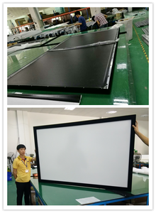 TELON 84-400 pouces écran à cadre fixe doux blanc cristal pour animaux de compagnie 4K ALR Anti-lumière longue et courte portée écran de projecteur, home cinéma - Product Image 4