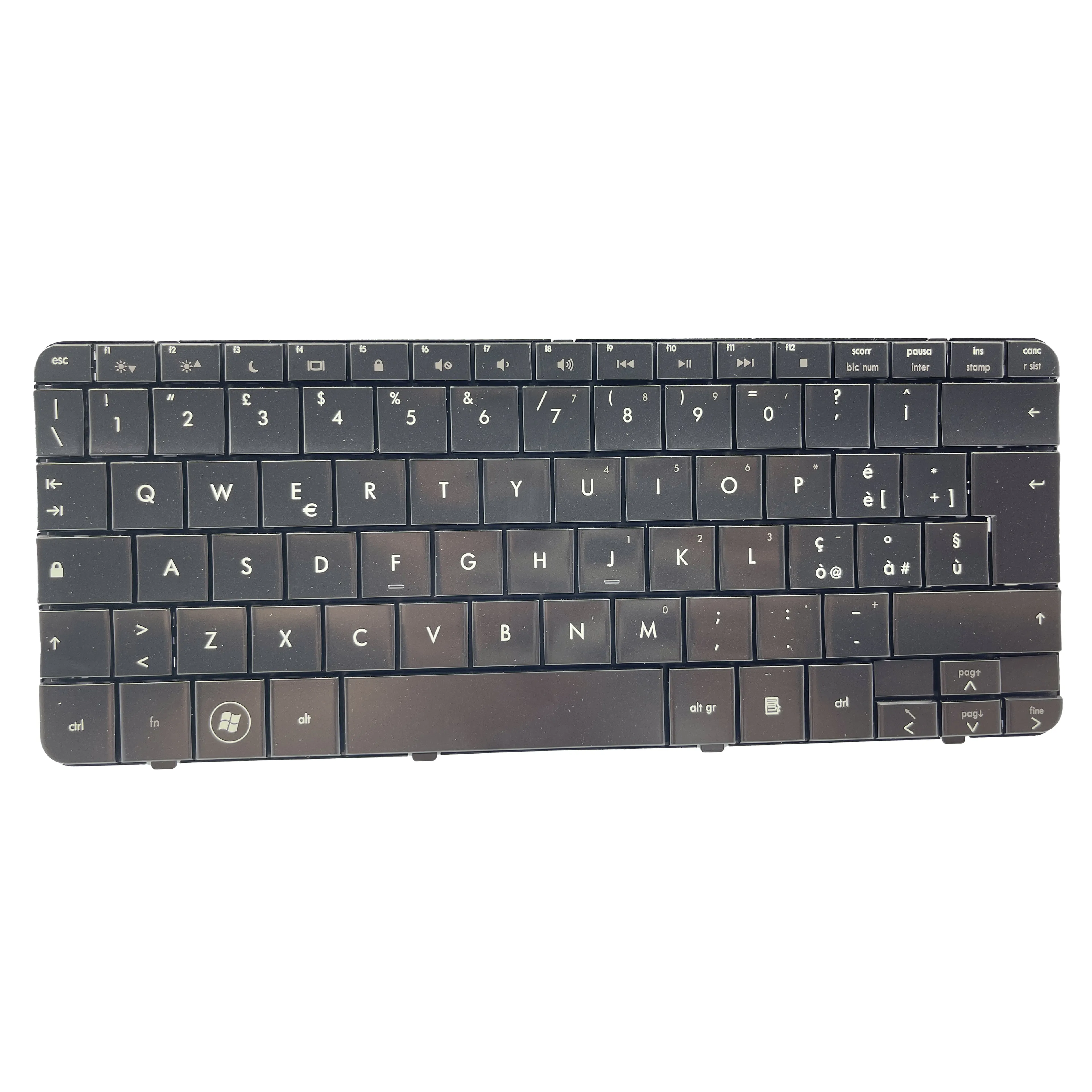 Teclado italiano para ordenador portátil HP Pavilion DV2 DV2-1000, teclado negro