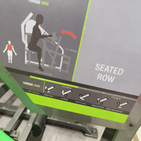 Machine de musculation professionnelle à charge de plaques en acier de haute qualité pour exercices de rame assis pour les bras et le dos