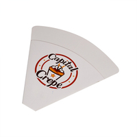 Logo imprimé personnalisé tailles papier cône résistant à l'huile bulle gaufré oeufs poulet frit pop-corn boîte en papier