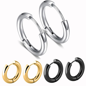 Hypoallergenic 316L Stainless Steel Waterproof Hoop <strong>Earring</strong> for <strong>Men</strong> Women <strong>Sleeper</strong> Ear Cuff <strong>Earrings</strong> Anti Tarnish Jewelry - Product Image 2