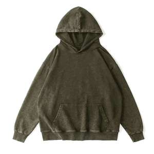เสื้อฮู้ดดี้ดีไซน์วินเทจแบบสั่งทำพิเศษ ผ้าหนา 210 กรัม ล้างสีแบบแอซิดวอช สไตล์สตรีทแวร์ 3 สี สำหรับผู้ชาย ฤดูใบไม้ผลิ - Product Image 5