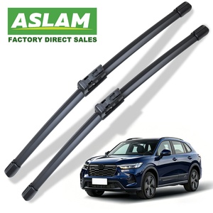ใบปัดน้ำฝนยางธรรมชาติ ASLAM คุณภาพสูง แบบไร้โครง สำหรับรถยนต์รุ่น HRV XRV CR-V Model S City Jazz Insight Pilot ให้การมองเห็นที่ชัดเจนและเงียบสงบ - Product Image 1