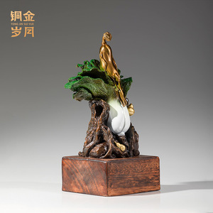 Adorno de Cobre con Forma de Col de la Fortuna, Decoración Feng Shui para Escritorio, Regalo para Oficina y Hogar - Product Image 5