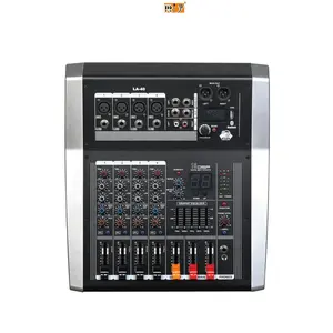 LA Series Professional Sound Mixer 4 Channels Stage Equipment Audio Power USB Audio Mixer