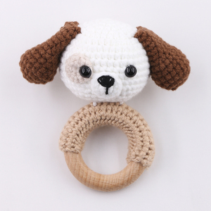 Clip per Ciuccio con Catena, Braccialetto da Dentizione, Giocattolo Morbido a Forma di Animale all'Uncinetto, Sonaglio per Neonati, Anello Massaggiagengive, <span class=keywords><strong>Regalo</strong></span> per Baby Shower - Product Image 6