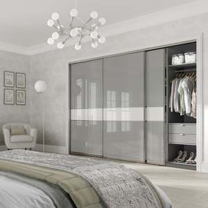 Armoire de chambre à coucher à portes coulissantes de luxe, meubles de chambre à coucher, armoire moderne - Product Image 3