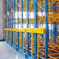 Rayonnage mobile motorisé pour marchandises en palettes, stockage haute capacité