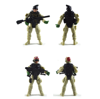 Juego de soldados del ejército de plástico, Arma de juguete, juguetes militares
