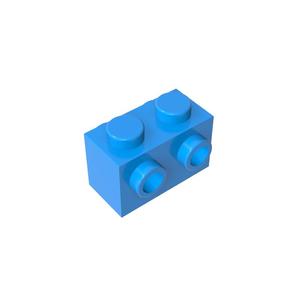 [Gobricks] (partes 52107) ladrillo 1X2 W. Cuatro pomos ladrillo - Product Image 4