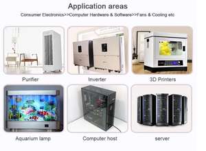 Ventilateur de refroidissement en plastique personnalisé HSC <span class=keywords><strong>BYC</strong></span> 6020 mm 60x60x20 mm 85-230 V Ventilateur axial industriel EC - Product Image 5