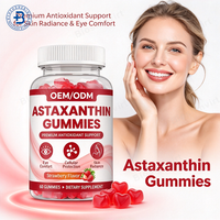 Gummies de Vitamines Antioxydantes Astaxanthine & Resvératrol à Marque Blanche OEM pour Soins de la Peau