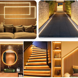 Vente flash Bande lumineuse LED COB étanche IP65 110V 220V avec colle PVC personnalisable Bleu/Bleu glacé/Blanc/Vert/Violet/Doré/Rose - Product Image 6