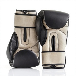 Gants de boxe en cuir, gants en mousse absorbant les chocs, coutures renforcées, ajustement réglable. - Product Image 2