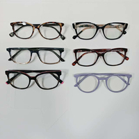 Monturas de Gafas Unisex de Acetato con Bisagras de Resorte, Ligeras y Cómodas, Bajo MOQ para Tiendas Ópticas