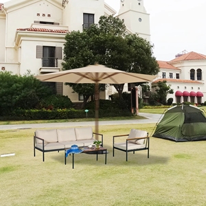 Customized Outdoor <b>Sofa</b> Modern Aluminum Patio Garden <b>Sofas</b> Set <b>Waterproof</b> Couch Villa Hotel Furniture - Product Image 2