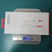 Kit de Adaptador PD 100W SUPERVOOC, Cable SuperRápido Tipo-C 6A/10A, Enchufe Europeo de 2 Pines, Material Ignífugo para OPPO Find X7 X6 Pro OnePlus PC