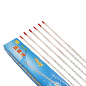 300mm phòng thí nghiệm đo nhiệt độ chất lỏng màu đỏ thủy tinh Celsius Nhiệt kế 0-100 độ chiều dài - Product Image 4