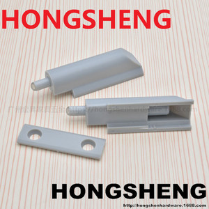 Amortisseur linéaire caché HONGSHENG en plastique gris pour porte de placard de rangement - Product Image 4