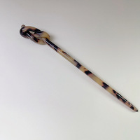 Q & Y nouveau Design tempérament torsadé cheveux fourchette baguettes accessoires ancien acétate écaille de tortue marbre cheveux chignon bâtons chinois
