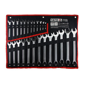 Yato Dual Purpose Wrench Set 8-24mm Metric CrV Steel Industrial Grade 12 Pcs <b>Tool</b> Kit - Product Image 4