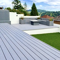 Planches de terrasse en composite WPC, revêtement de sol en bois plastique pour jardin extérieur, antidérapant, imperméable, planches de terrasse extérieures