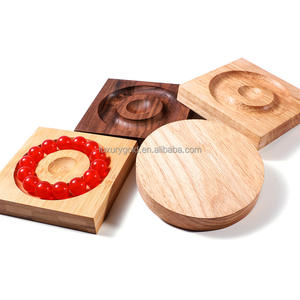 Petit présentoir à bijoux rond et carré en bois Vente en gros Présentoir à bijoux Vente au détail Présentoir à bijoux et bracelets Pour boutique Magasin de détail - Product Image 3