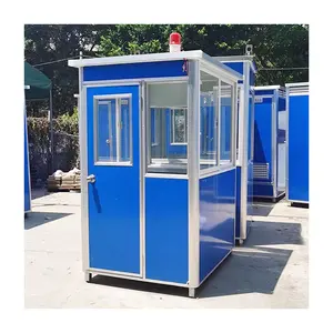 Sandwich sentry box guard house high quality prefabricated kiosk hot sales outdoor security guard booth