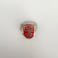 Bague de champion de la Rose Bowl de l'Ohio 2025, rouge, de qualité supérieure, pour événements sportifs, en alliage d'argent, bijoux de mode de haute qualité, adaptée