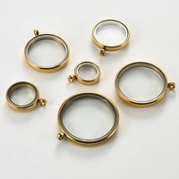 1 pièce Collier pendentif médaillon cercueil commémoratif en acier inoxydable avec chaîne à maillons et urne funéraire circulaire en acrylique, cadeau pour femmes et hommes