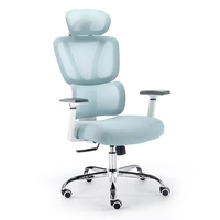Chaise de bureau exécutive ergonomique pivotante en maille de haute qualité, de luxe, à dossier haut, pour le bureau à domicile et la salle de réunion