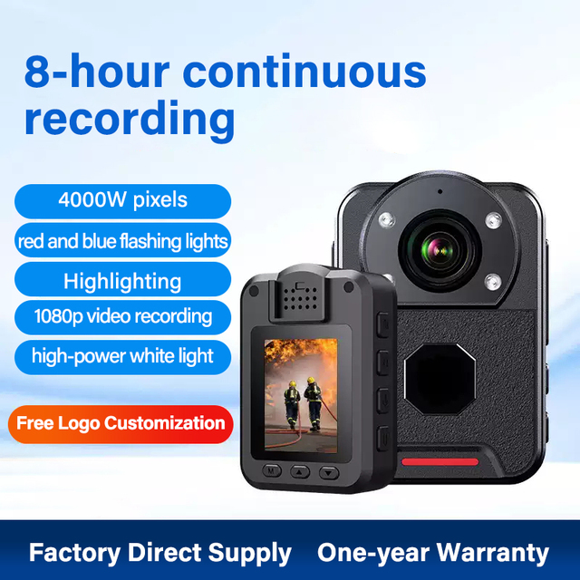 Portable Body Worn Camera 140° Wide Angle 12H Continuous Recording IP66 Waterproof Body Camera
