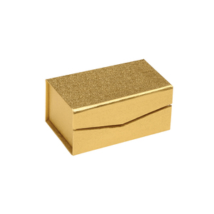 Caja de Regalo Rígida Pequeña Dorada Brillante de Materiales Reciclados al por Mayor con Relieve, Laminación Mate y Recubrimiento UV, Cierre Magnético - Product Image 2