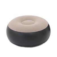 Fauteuil Gonflable de Relaxation, Canapé Portable en Tissu Aéré avec Repose-Pieds pour Adulte