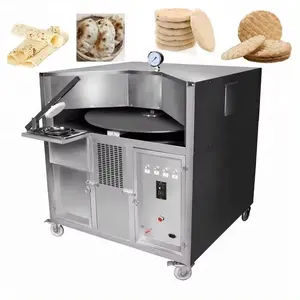 Youdo machinery gas type rotating round table pita oven french baguette baking heating machine