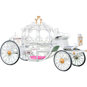 Chariot de luxe en forme de citrouille Cendrillon pour la visite des sites touristiques, chariot de princesse pour hall d'hôtel - Product Image 1