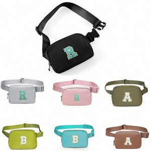 Bolso de Pecho Impermeable para Mujer, Riñonera Deportiva con Letras Bordadas, para Correr, con Espacio para Teléfono - Product Image 2