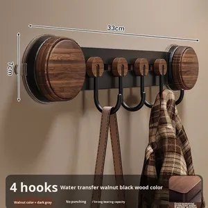 Crochets droits de style couleur <span class=keywords><strong>noyer</strong></span> du fabricant Salle de bain et toilette avec crochets monocouche à forte adsorption anti-perte - Product Image 6
