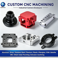 Boîtier de caméra industrielle anodisé couleur personnalisée, conforme ROHS, en aluminium CNC pour machines de surveillance visuelle automatisées