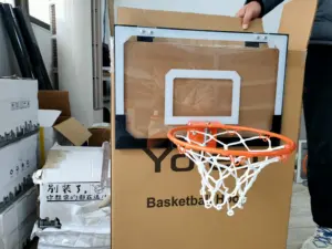 2023 Nieuwe Aankomst 18 "X 12" Outdoor Indoor Draagbare Verstelbare Mini Basketbal Hoepel Set Voor Deur